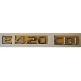 Resim Mercedes Uyumlu Yazı E 420 Cdı Krom 