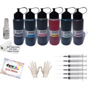 Resim Duruink Epson Px720wd Px800fw Px810fw 6x500ml Mürekkep Seti Ink 6 Renk Kartuş Dolum Mürekkebi 