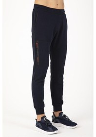 Resim Maraton Sportswear Regular Erkek Ribana Paça Basic Koyu Mavi Eşofman Altı 21299-koyu Mavi Koyu Mavi 