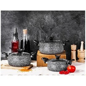 Resim Taç Ultra Granit 3'lü Güveç Seti TAC-3410 