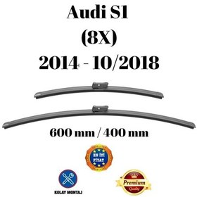Resim Audi S1 8x 2014 2015 2016 2017 2018 Uyumlu Ön Cam Silecek Süpürgesi Takımı 600/400mm Silbak Sb2416c2 
