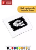 Resim Genel Markalar Geometrik Kuru Kafa Sticker Oto Motor Laptop Duvar Folyo Sticker 25 X 25 Cm 
