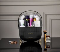 Resim House By Uyumlu House Çekmeceli Makyaj Kozmetik Düzenleyici Organizer Siyah Parça 