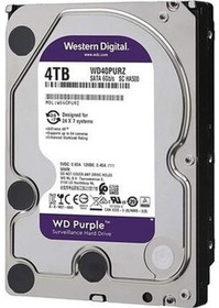 Resim Wd 3.5" 4tb Purple Wd42purz 5400 Rpm 256mb Sata-3 Güvenlik Diski 