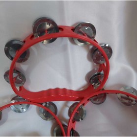 Resim Aker Hediyelik Ucuz Kırmızı Tef 2 Adet Plastik Def Zilli Tef Ucuz Kına Malzemeleri 