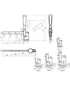 Resim 201-2-P1 Yatay Tabanlı Lamalı Dikey Bağlantı Elemanı 23735 