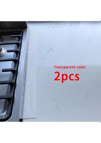 Resim Fochsia 2 Adet Şeffaf Silikon Ocak Kapak Bantı, 21 İnç Fırın Ve Tezgah Arası Sızdırmazlık Koruması 