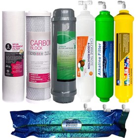 Resim Sulook Su Arıtma Filtre Seti 7'li Çift Karbon Platınum Mineral Alkali 