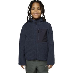Resim Jack Wolfskin Ice Curl Hood Unisex Çocuk Polar Ceket 