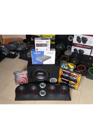 Resim patili tasarım Komple Oto Ses Sistem Paketi Full 