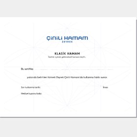 Resim "The Original" Hammam Gift Card - Turkish 