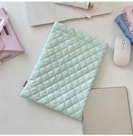 Resim Cloud011 Yeşil Renkli Elmas Desenli Hafif Nylon Dizüstü Bilgisayar Tablet Kılıfı Diğer 