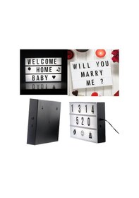 Resim A4 Boyutunda Led Işıklı Yazı Panosu Lightbox 02-10mm 5yards 