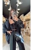 Resim BuHe Lyocell Kumaş Düşük Omuzlu Oversize Gömlek %100flamlı Ketenden Üretilmektedir 