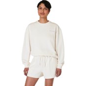 Resim Sweaty Betty Our Strength Is In Each Other Kadın Beyaz Sweatshirt 