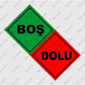 Resim Kulpar UYARI LEVHASI BOŞ-DOLU 30X30 