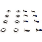 Resim Suntek 8x Snowboard Bağlama Vida Seti Gömme Başlı Cıvatası Gümüş 