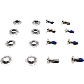 Resim Suntek 8x Snowboard Bağlama Vida Seti Gömme Başlı Cıvatası Gümüş 