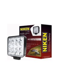 Resim Niken Çalışma Lambası Off Road Sis Farı Lambası 16 Ledli Kare 16 Ledli 