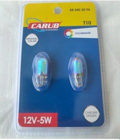 Resim Carub Diadem Park Ampulü T10 Wy5w 12v Amber Turuncu 2'li Takım 