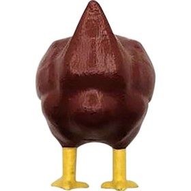 Resim Hombey Kırmızı Kauçuk Tavuk Kuyruk Mıknatıslı Buzdolabı Sticker - Eğlenceli Dekoratif Ev Aletleri, Mesaj Tutucu, 1 Adet 