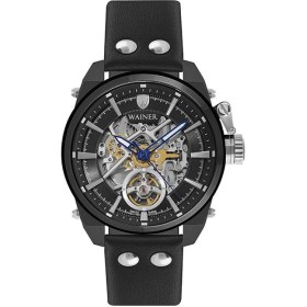 Resim Wainer WA.25980-D Otomatik Mekanizma Erkek Kol Saati – Iskelet Kadranlı Güçlü Tasarım! 