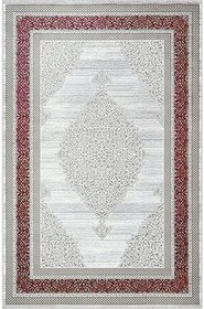 Resim Rovigo Dijital Baskı Yıkanabilir Kaymaz Taban Salon Halısı Ve Yolluk RVG0771, Kırmızı, 100 x 200 