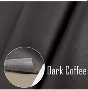 Resim Deri Tamir Yaması Tamir Kiti Kendinden Yapışkanlı Pu Deri Tamir Bandı Kanepe Dark Coffee 100x50cm 