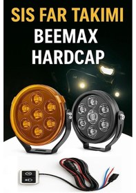 Resim Beemax Hardcap 180 Watt Profesyonel Motosiklet Led Sis Far Takım 
