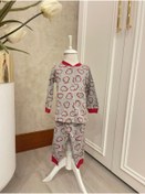 Resim İPGON Kırmızı Penguenli Çıtlı Pijama Takımı 