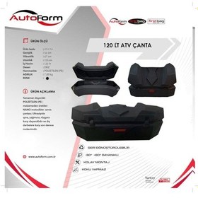 Resim Atv Çantası Arka Diamond 120 Litre. Mat Siyah .Kilitli Pe 