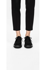 Resim Ustalar Ayakkabı Çanta Siyah Nubuk Kadın Hakiki Deri Ayakkabı 628.5547 