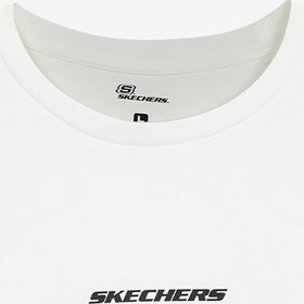 Resim Skechers Graphic Oversize Erkek Beyaz Günlük T-Shirt 