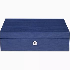 Resim Heritage Chroma Four Saat Kutusu, Lake Ahşap, El İşçiliği, 4 Saat Kapasiteli - Mavi 