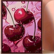 Resim Vişne Elmas Boyama Seti, 5D Yüksek Kaliteli Elmas Sanat Seti, Boyut 11,8" * 15,75" ve 15,75" * 19,7" ve Sanat, El Sanatları ve Dikiş Malzemeleri için 