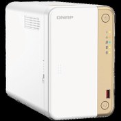 Resim QNAP TS-262-4G 2 HDD Yuvalı, 4GB Ram,2 x M.2 2280 PCIe Gen 3 x2 Bağlantı Noktalı NAS Depolama Ünitesi (TS-262-4G) 