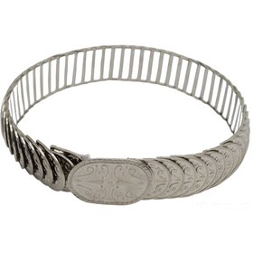 Resim Anatolia Gümüş Renk Metal Lastikli Kına Gecesi Için Kaftan ,bindallı Gelin Kemeri 