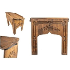 Resim Ahşap Mukabele Cami Rahlesi Ve Yer Rahlesi 