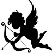 Resim Genel Markalar Eros Aşk Meleği Sticker Oto Motor Laptop Duvar Folyo Sticker 40x40 cm 