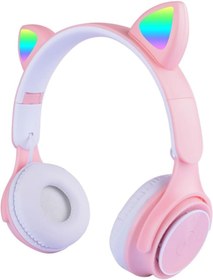 Resim STOREMAX aclyashop M6 Pro Cat RGB Led Işıklı Kedi Kulağı Band Tasarımlı Ayarlanabilir ve Katlanabilir Kulak Ü 