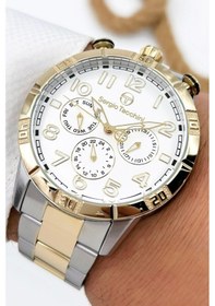 Resim Sergio Tacchini Premium Lüx Çelik Kordon Erkek Kol Saati Gümüş-gold Stsd009 Çok Renkli 