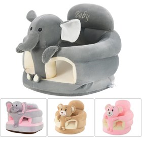 Resim Çoklu Hayvan Desenli Bebek Oturma Minderi, Renkli Bebek Sallanan Sandalye, Devrilme ve Düşme Önleyici Bebek Oturma Sandalyesi, Yumuşak Peluş Koltuk Sırtlığı Sandalyesi, Dolgu Malzemesi ile Yumuşak Peluş Koltuk Sırtlığı Sandalyesi 
