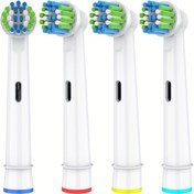 Resim OralB günlük temizlik diş fırçası ile uyumlu 4/8 adet yedek diş fırçası başlığı 