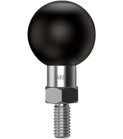 Resim Tongdashop 1 Adet Ram B Kol Başlığı İçin M6x1.0mm Vidalı Paslanmaz Çelik Siyah Küre Başlı 