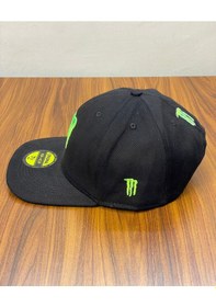 Resim Hamze Monster Nakışlı Hip Hop Snapback Rapper Basket Beyzbol Cap Şapka Siyah 