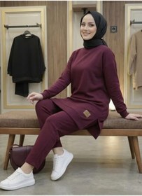 Resim Bala Giyim KADIN İKİ İPLİK TESETTÜR YIRTMAÇLI TUNİK 