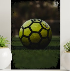 Resim Futbol Topu Ahşap Tablo 20x30cm TP0004 
