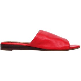 Resim Genel Markalar Shoes Kırmızı Deri Kadın Düz Terlik 01wn1901 