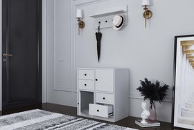 Resim BERA PORTMANTO, 2 KAPAKLI 4 ÇEKMECELİ, PRT-1068-Ç 