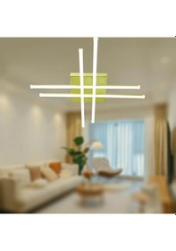 Resim Tt036-sr Tt Ayd. Hashtag 3 Renk Işık Sarı Kaplama Led Avize Gold 